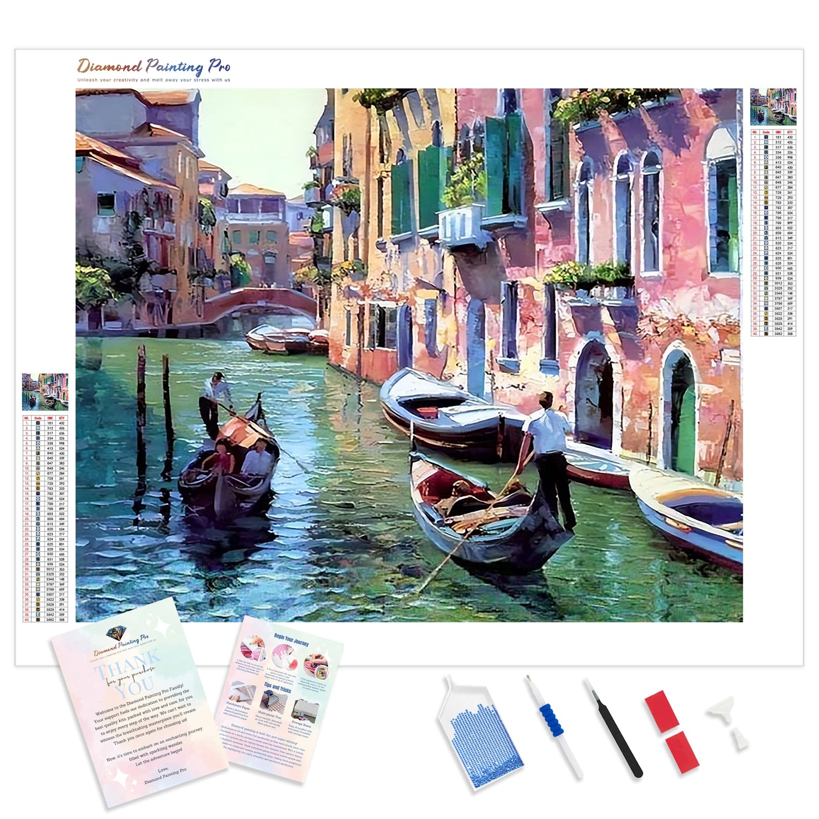 A Beautiful View in Venice | Diamond Painting Kit - Full Drill - Square or Round Diamonds with AB Drills Option