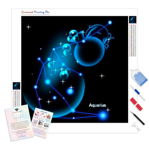 Aquarius Star Sign | Diamond Painting