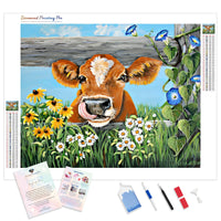 Cow in the Grass | Diamond Painting