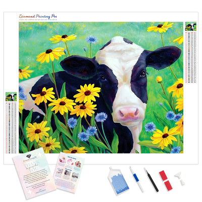 Cow Flower | Diamond Painting