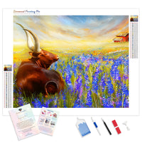 Longhorn Cow | Diamond Painting