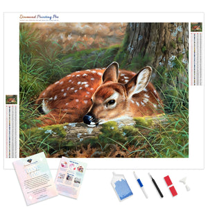 Cute Little Plum Deer | Diamond Painting