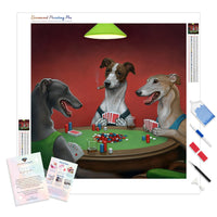 Dogs playing Poker | Diamond Painting