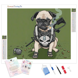 Funny Pug | Diamond Painting