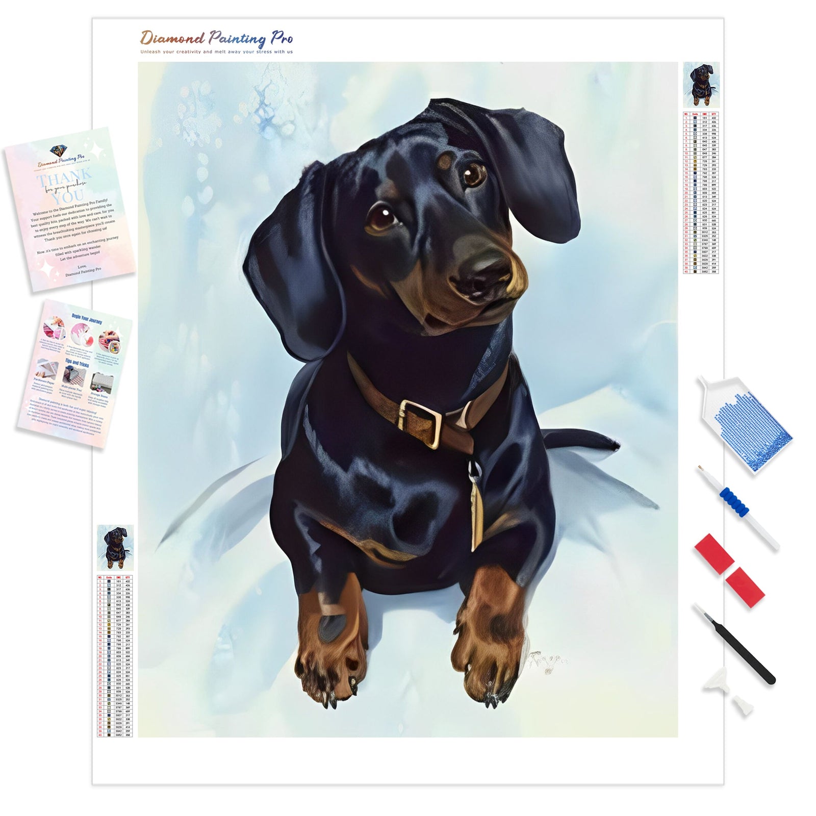 Curious Hotdog | Diamond Painting Kit - Full Drill - Square or Round Diamonds with AB Drills Option