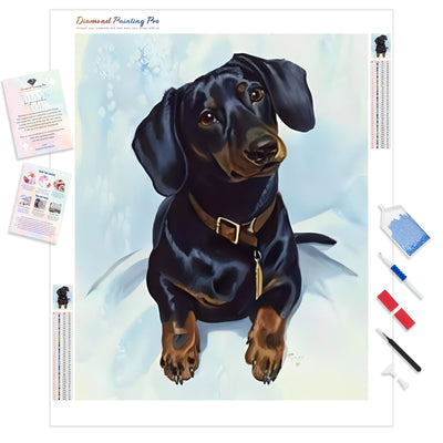 Curious Hotdog | Diamond Painting Kit - Full Drill - Square or Round Diamonds with AB Drills Option