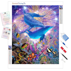 Dolphins and Friends | Diamond Painting