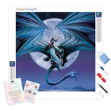 Anne Stoke Dragon | Diamond Painting Kit - Full Drill - Square or Round Diamonds with AB Drills Option