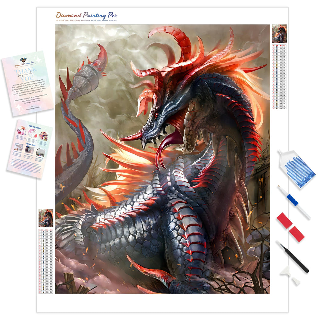 Poison Dragon | Diamond Painting Kit - Full Drill - Square or Round Diamonds with AB Drills Option