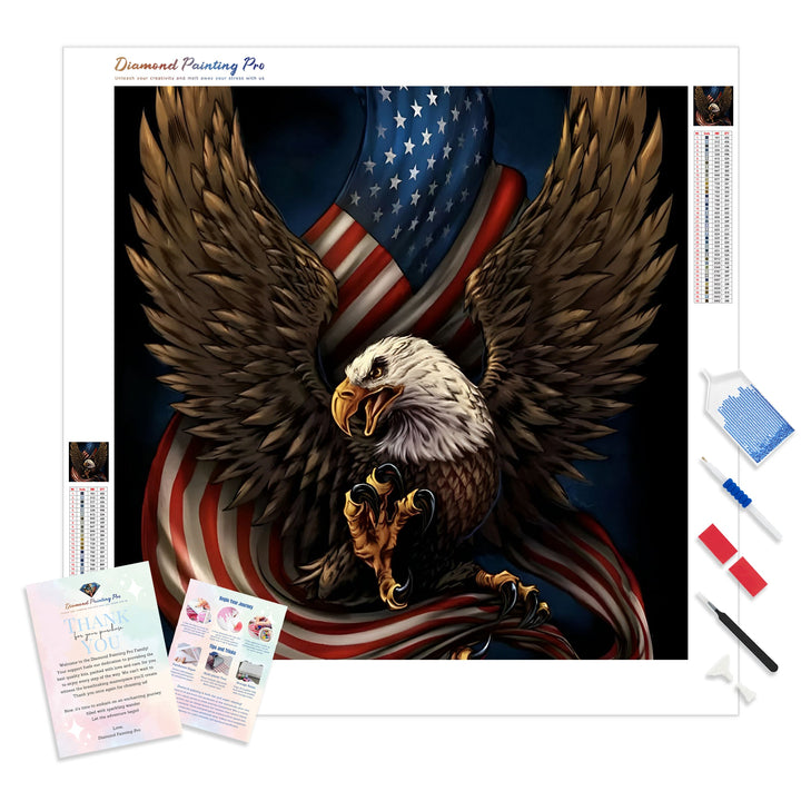 Eagle Star and Stripe | Diamond Painting