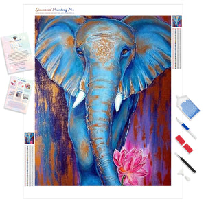 Colorful African Elephant | Diamond Painting