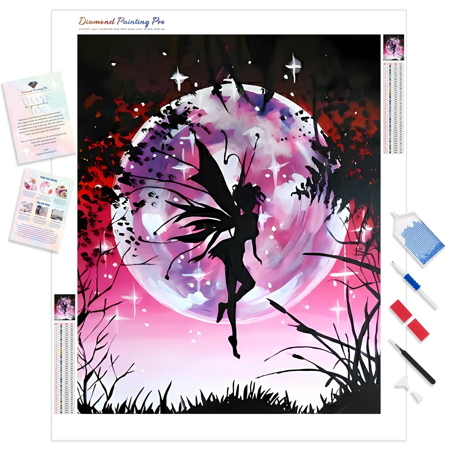 Tinkerbell | Diamond Painting Kit - Full Drill - Square or Round Diamonds with AB Drills Option