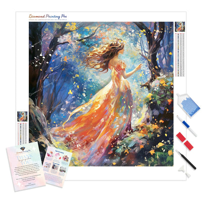 Willow The Whimsical Wanderer | Diamond Painting Kit - Full Drill - Square or Round Diamonds with AB Drills Option