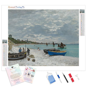 The Beach at Sainte Adresse | Diamond Painting