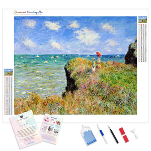 Sea Cliff - Claude Monet | Diamond Painting