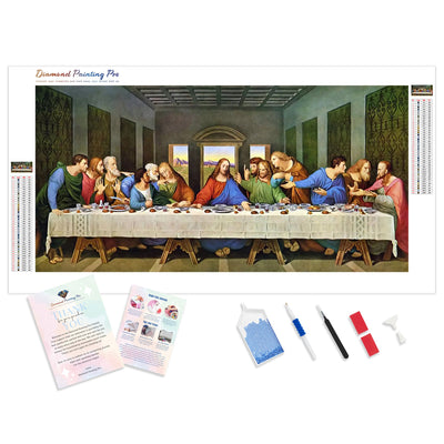 The Last Supper - Leonardo Da Vinci | Diamond Painting Kit - Full Drill - Square or Round Diamonds with AB Drills Option