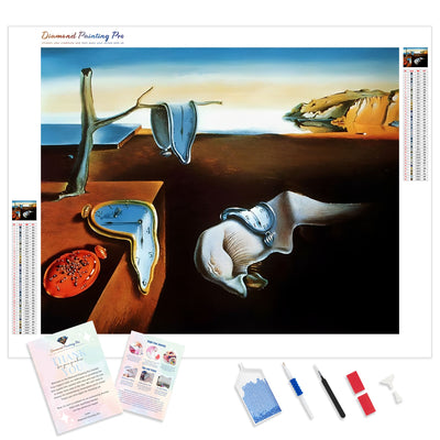 The Persistence of Memory | Diamond Painting Kit - Full Drill - Square or Round Diamonds with AB Drills Option