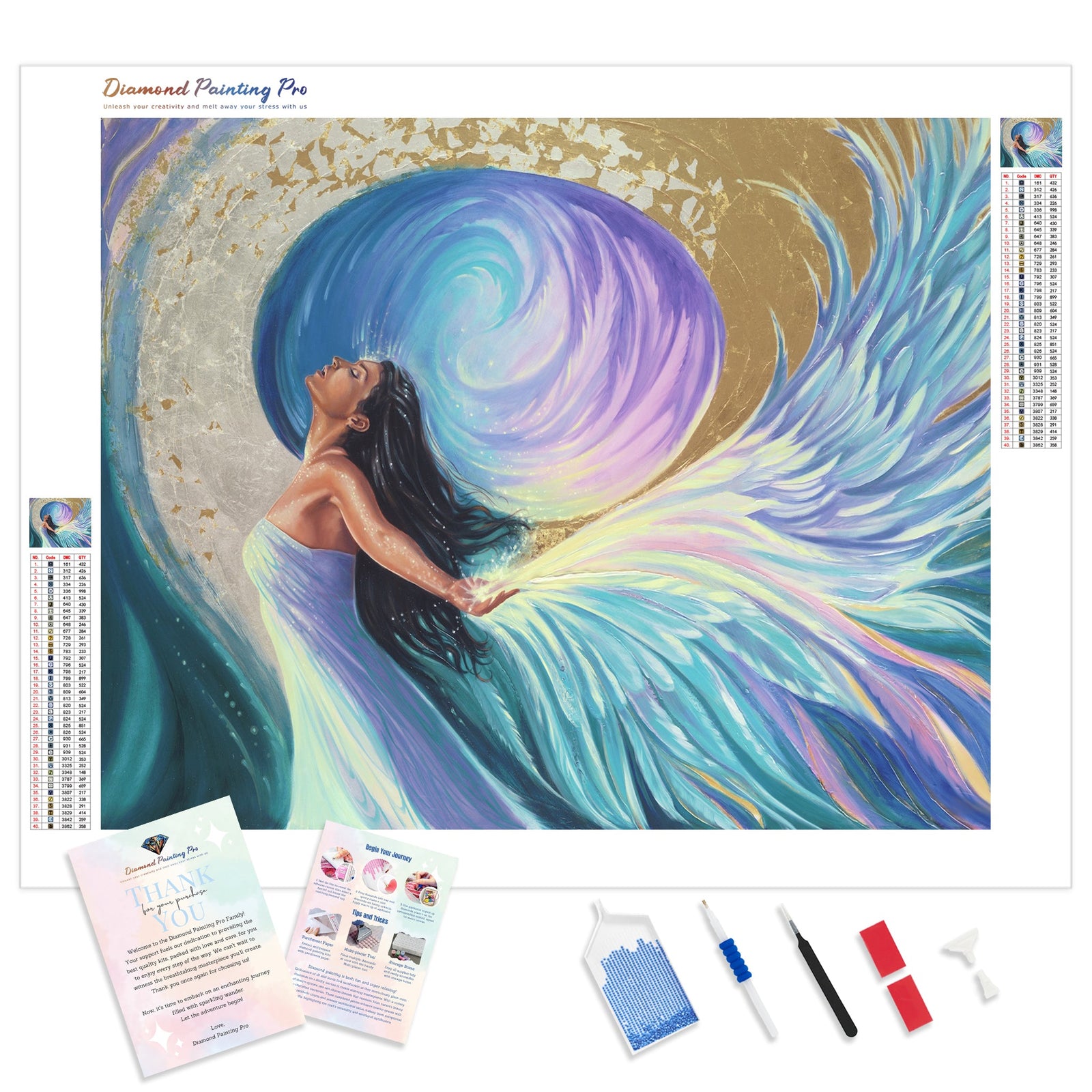 Angel dancer | Diamond Painting Kit - Full Drill - Square or Round Diamonds with AB Drills Option