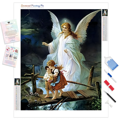 Guardian Angel | Diamond Painting Kit - Full Drill - Square or Round Diamonds with AB Drills Option