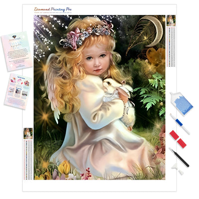 Little Angel Girl | Diamond Painting Kit - Full Drill - Square or Round Diamonds with AB Drills Option