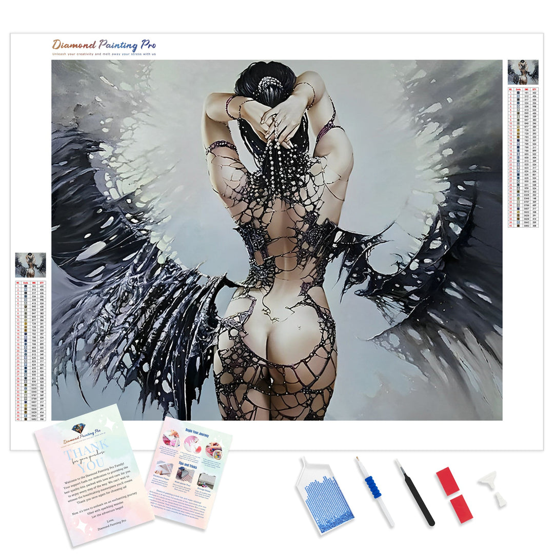 Sexy Nude Angel Wings | Diamond Painting Kit - Full Drill - Square or Round Diamonds with AB Drills Option