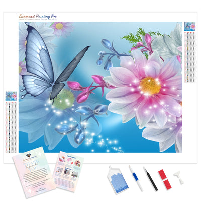 Butterfly Sparkle | Diamond Painting Kit - Full Drill - Square or Round Diamonds with AB Drills Option