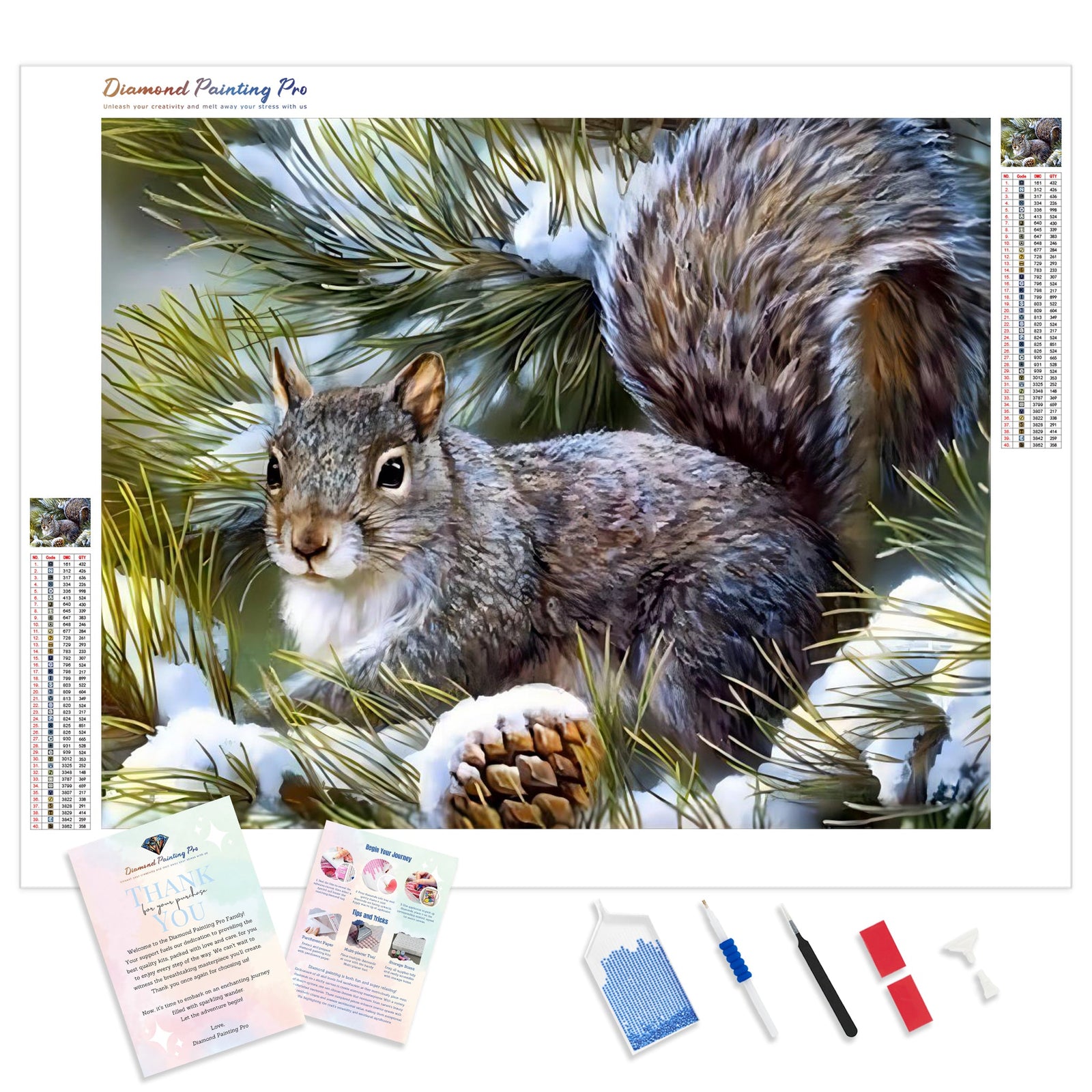 Looking for a Nut | Diamond Painting Kit - Full Drill - Square or Round Diamonds with AB Drills Option