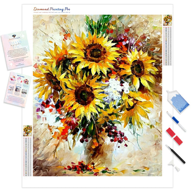 Bright Sunflower Vase | Diamond Painting