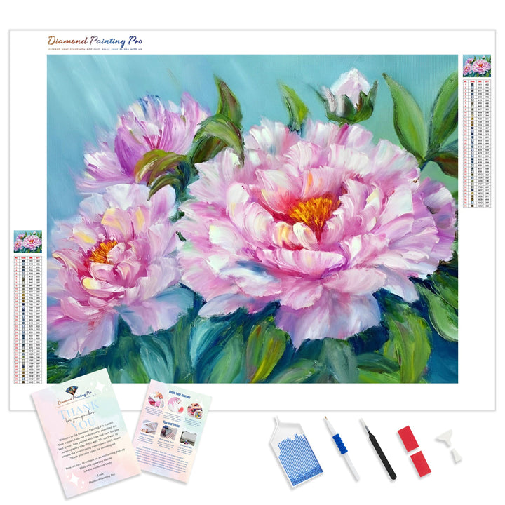 Asian Peonies | Diamond Painting