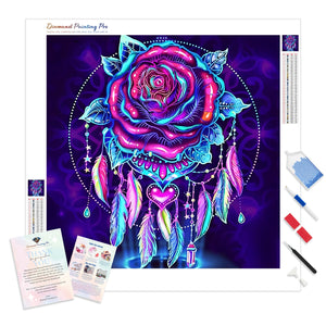 Rose Dream Catcher | Diamond Painting