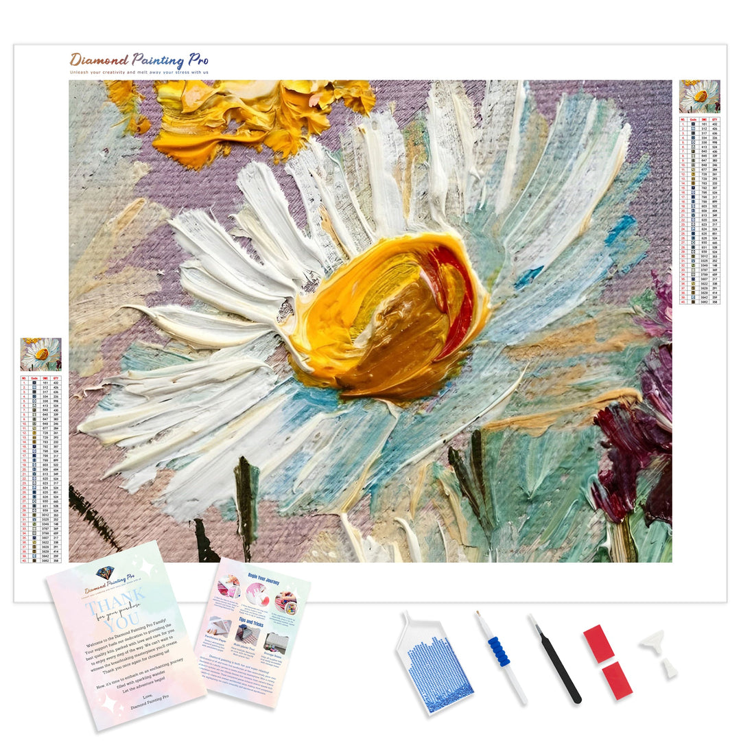 White Daisy | Diamond Painting