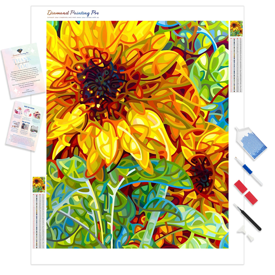 Summer in the Garden | Diamond Painting Kit - Full Drill - Square or Round Diamonds with AB Drills Option