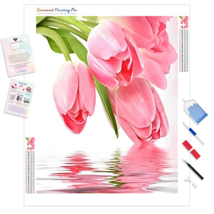 Tulips Hanging on the Water | Diamond Painting