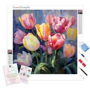 Delicate Tulips | Diamond Painting