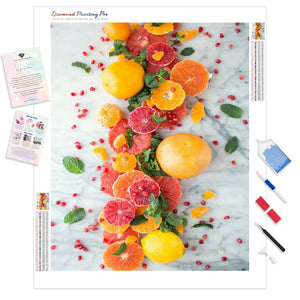 Citrus Pomegranate Salad | Diamond Painting