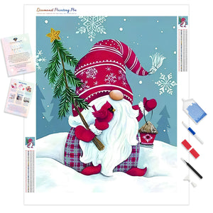 Christmas Gnomes Santa Claus | Diamond Painting