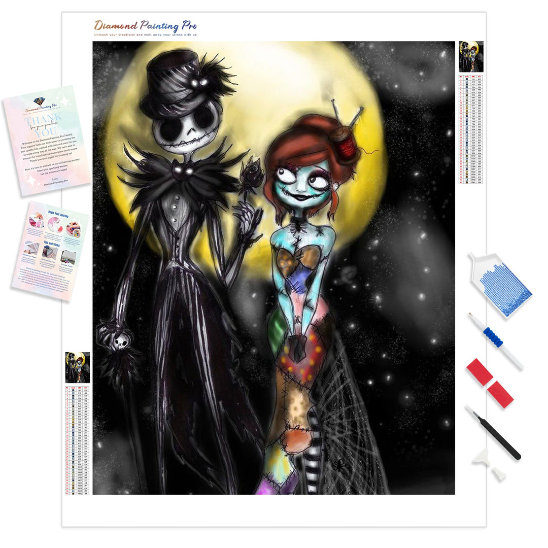 Halloween Romance | Diamond Painting Kit - Full Drill - Square or Round Diamonds with AB Drills Option