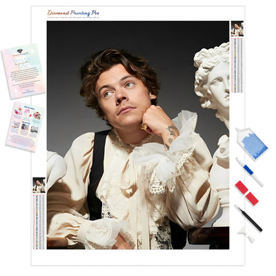 Harry Styles - The Star | Diamond Painting Kit - Full Drill - Square or Round Diamonds with AB Drills Option