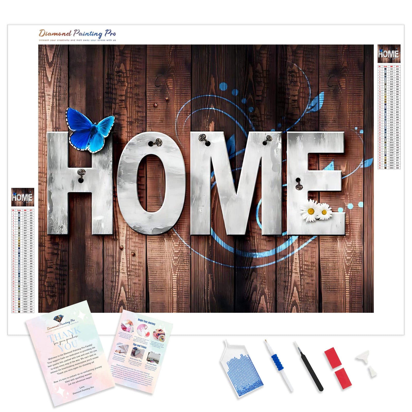 Rustic Home | Diamond Painting Kit - Full Drill - Square or Round Diamonds with AB Drills Option