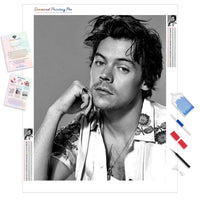 Harry Styles Black and White | Diamond Painting