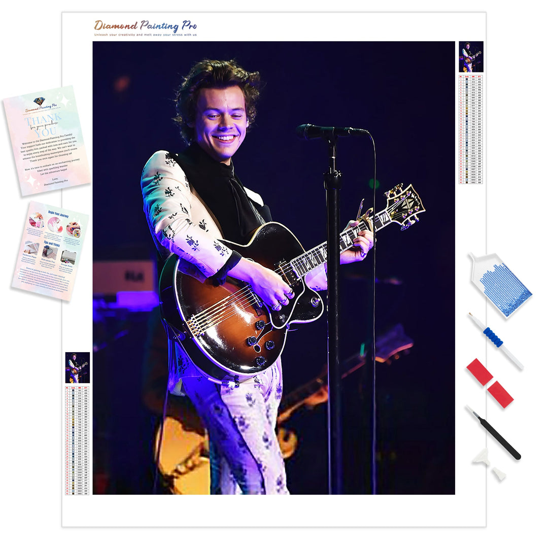 Harry Styles Plays Guitar | Diamond Painting