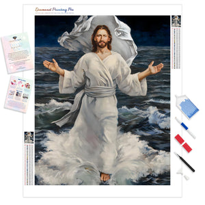 Jesus Walks on Water | Diamond Painting