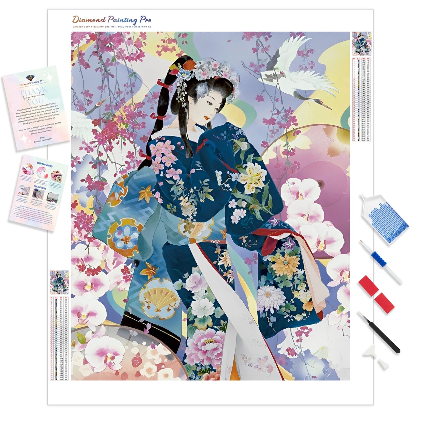 Pat Morita Kimono | Diamond Painting Kit - Full Drill - Square or Round Diamonds with AB Drills Option