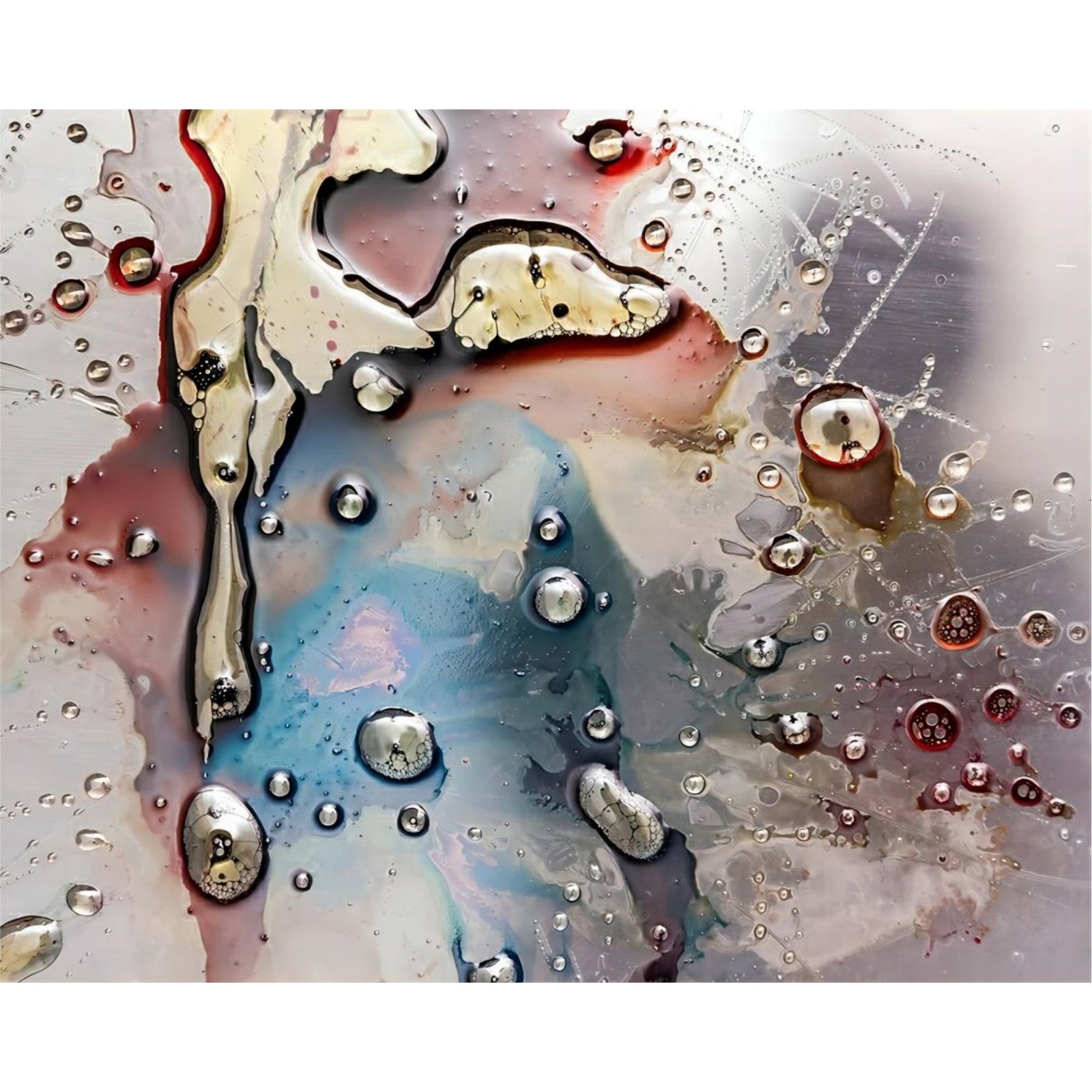 Abstract Fluid Drop | Diamond Painting Design - Full Drill Diamond Art with 5d Square or Round Diamonds - AB Drills Available