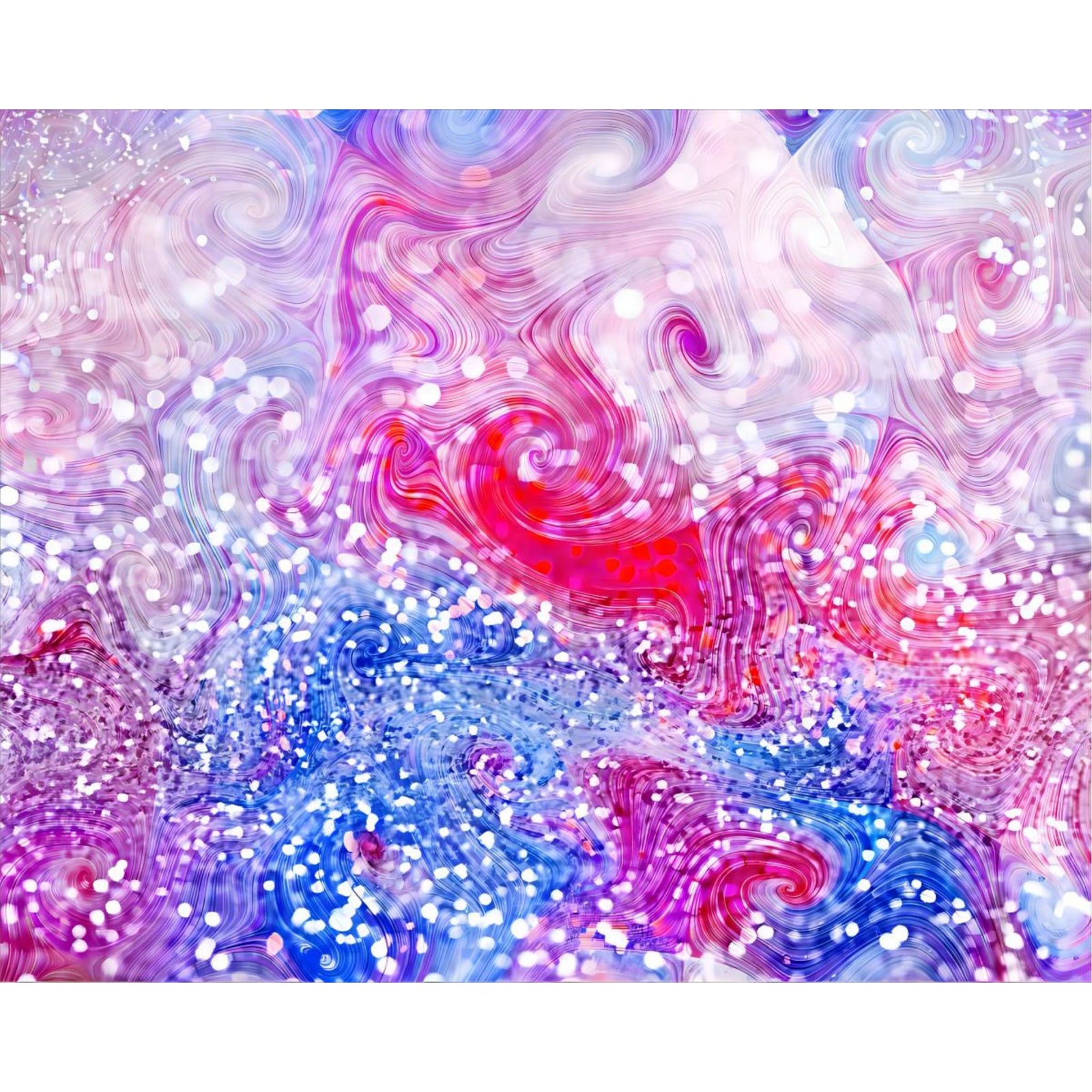 Sparkle Glitter Swirl | Diamond Painting Design - Full Drill Diamond Art with 5d Square or Round Diamonds - AB Drills Available