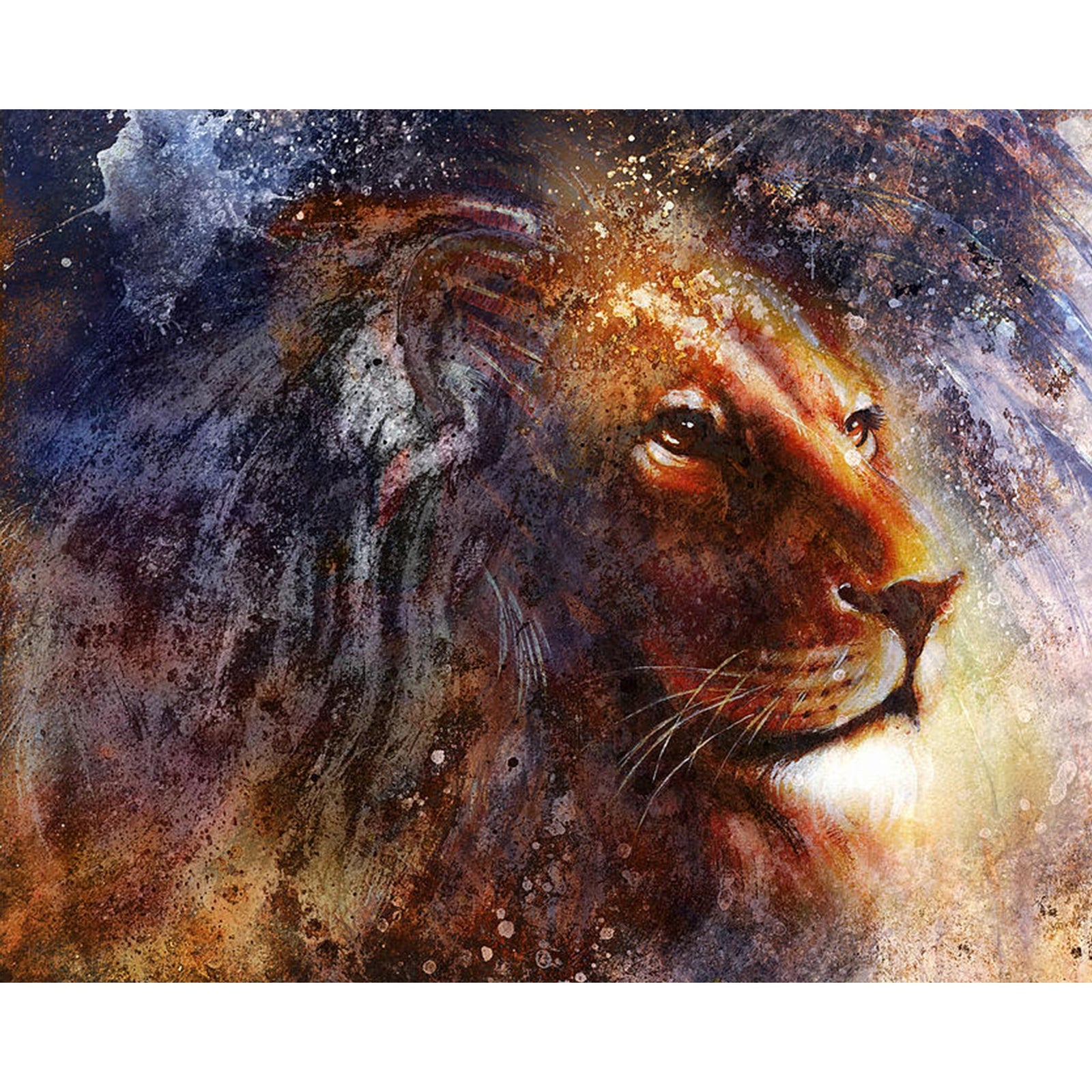 Glory Lion | Diamond Painting Design - Full Drill Diamond Art with 5d Square or Round Diamonds - AB Drills Available