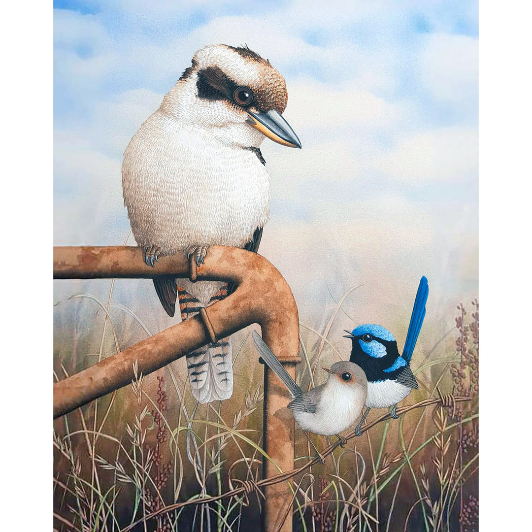 Kookaburra & Wrens | Diamond Painting