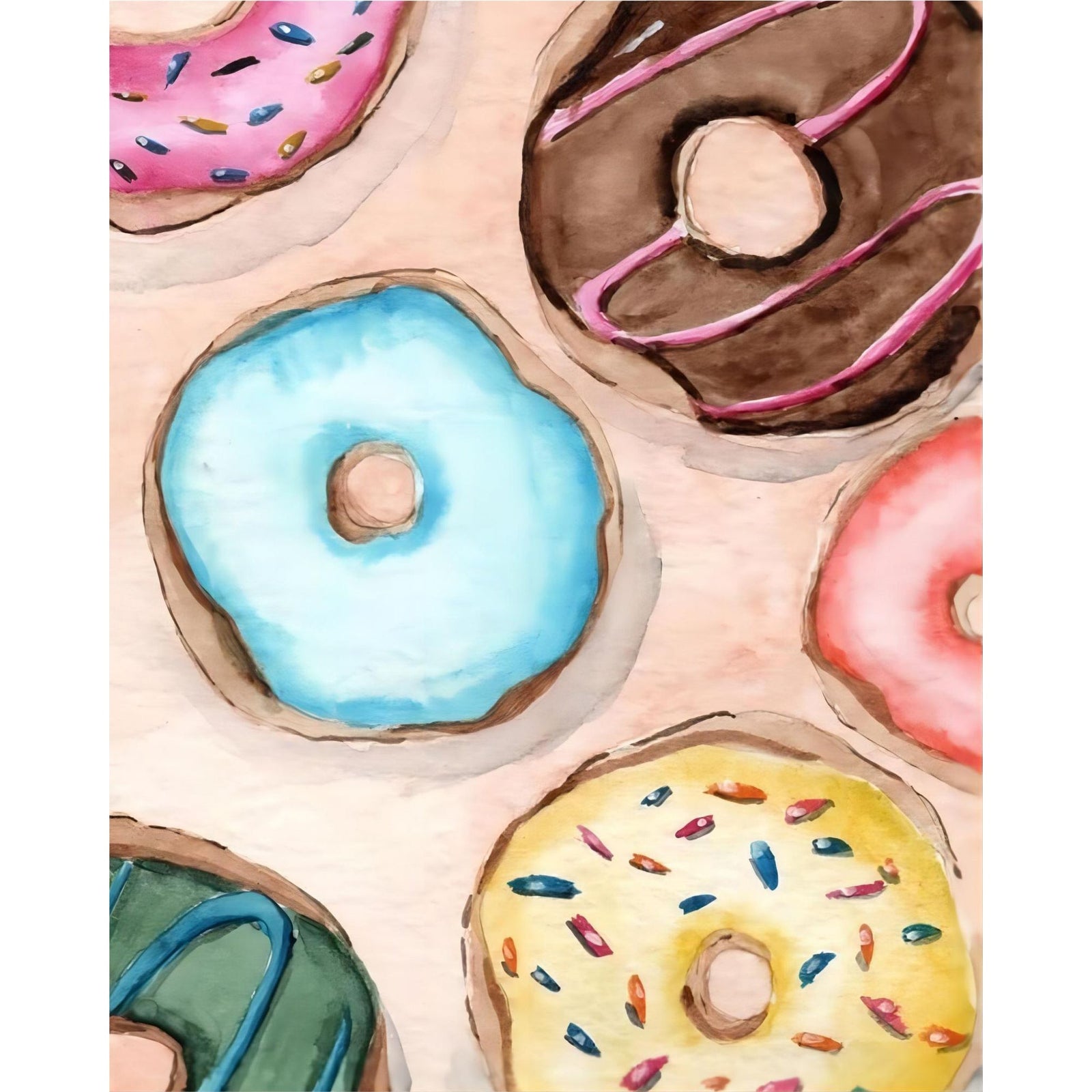 Donuts Heaven | Diamond Painting Design - Full Drill Diamond Art with 5d Square or Round Diamonds - AB Drills Available