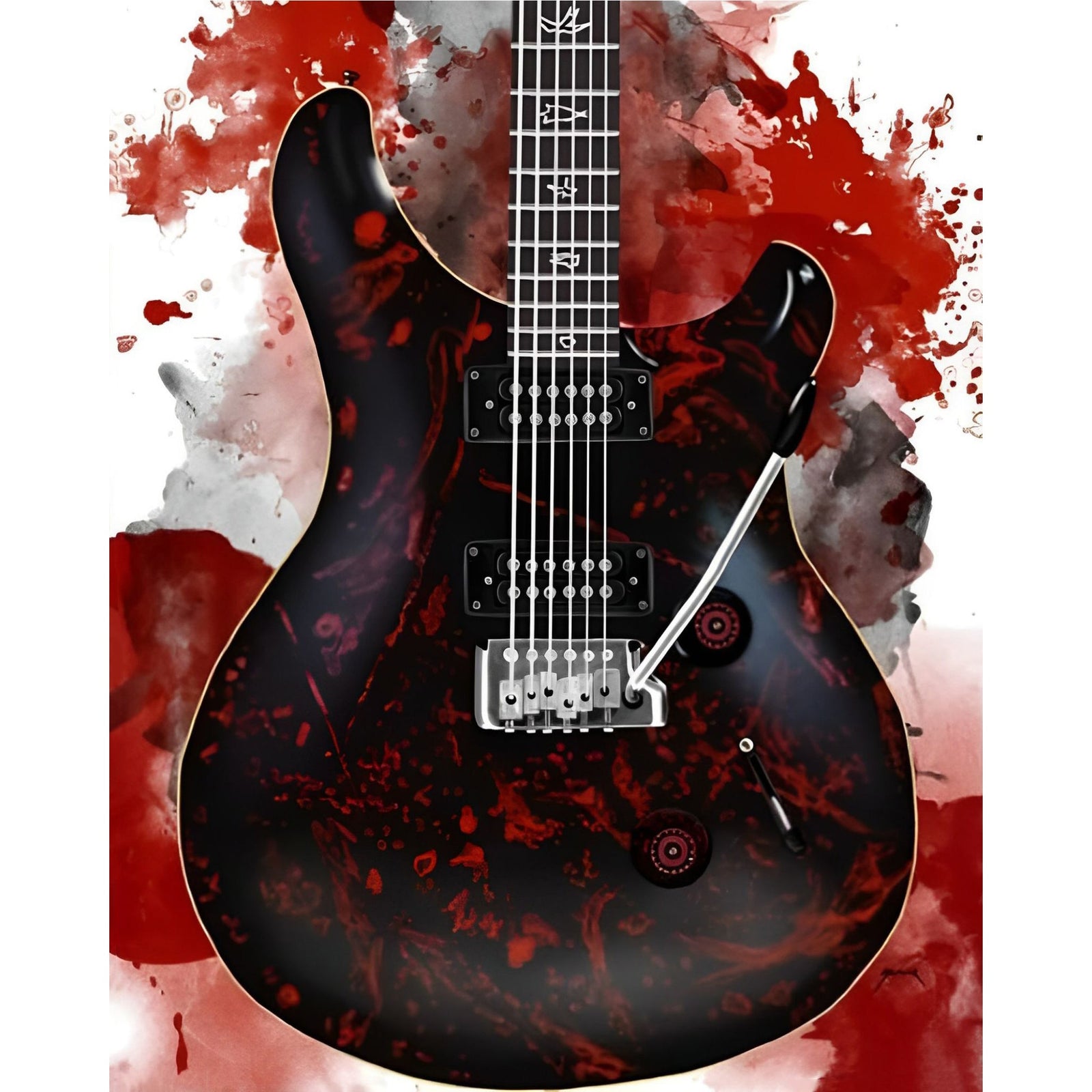 Orianthi's Electric Guitar | Diamond Painting Design - Full Drill Diamond Art with 5d Square or Round Diamonds - AB Drills Available