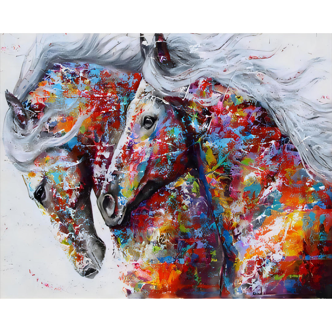 Colorful Horses | Diamond Painting